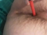 Inserting a pen marker up my tight skinny ass!
