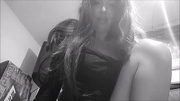 Morticia Addams without her long black dress