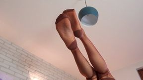 Amber And Weronika Dark Tan RHT Stockings