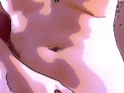 Bem molhadinha - Vanessa em desenho