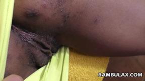 ”Filthy ebony bitch banged in doggystyle prior to ejaculating inside”