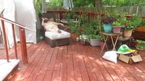 Water hose fun times nude outside BBW Nurse VickiB looper