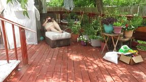 Water hose fun times nude outside BBW Nurse VickiB looper