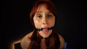 Jina & Adam: Bondage Web Trap - Precarious High Heel Hang, Drooling Gag & MaleDom Shibari Ritual | FHD