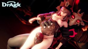 Genshin Impact Compilation February Hutao Arlecchino X Signora Motel Meeting Orgy