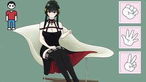 Cachipun With Waifu - Playing Rock, Paper, Scissors With Beautiful Yor Forger Until He Fucks Her