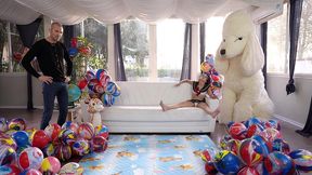 (dry) submissive skinny italian teen bambolina first time anal, anal sex, gape, rough sex, cum on open ass.