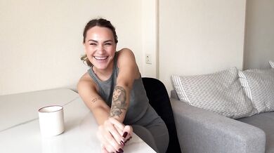 She took it all on our first date mouth stuffed with cum blowjob on the mountain