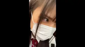Uniformed Beauty K-Chan Shows Off Smooth Legs & Sneaks Peek Under Skirt On Train Ride Home