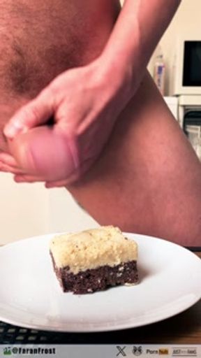 Multiple cum loads on food and eating it