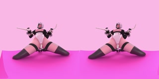 Nier Automata 2B Tease 4K VR [Animation by Likkezg]