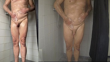 Taking a shower and playing with my micropenis