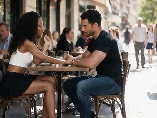 Casual hookup becomes a hawt MFM Three-some with a bawdy creampie ( AI generated )