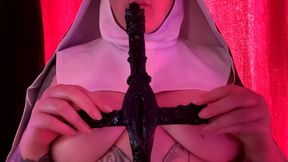 mesmerizing sinful Satanic nun