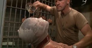 Waterboarding and punishing happening in this prison