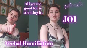 Bratty Goddess Verbal Humiliation JOI 720