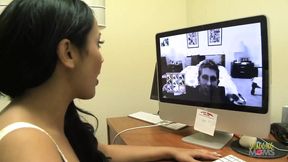 Cam Girl Gets Her Pussy Fucked by Her Biggest Fan