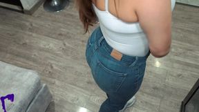 My Wife MILF Latina Wet Friend Rides Me After Shower and Shows Her Juicy Ass Covered in Cum