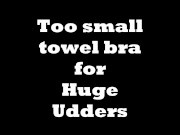 Saggy Udders in small bra