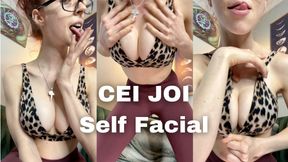 Self Facial FemDom CEI/JOI (Yoga Pants + Sports Bra)
