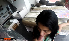 Amateur Big Ass Latina Slut Sucks Cock & Gets Rammed Hard POV Doggystyle