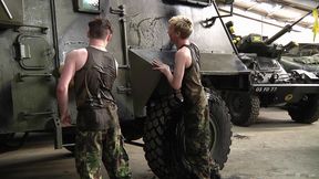 Army Boys Cum Together!