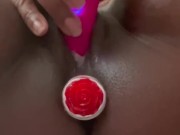 BUTT PLUG MAKES MY PUSSY DRIP CREAM! SQUIRTING & CONTRACTING ORGASM 💦💦