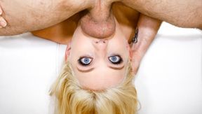 Blue-Eyed Angel Facefucked!