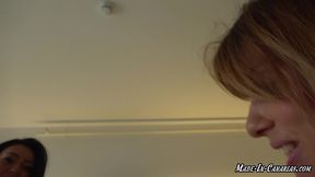 primera vez con una japonesa jovencita de tetas perfectas- trio amateur