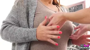 Forbidden lesbian lust between famous MILF daughter-in-law and her hot friend