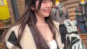 Goddess-like Slim Beauty with Stunning G-Cups Captivates Ginza