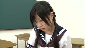 Teen Jap Cutie Jilling Off In Class