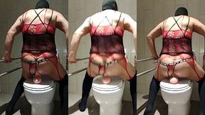 reymisterio422 - trans se da placer en un bano publico - 1000328573 - may 21, 2025