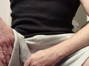 Cockring around daddy's cock and balls