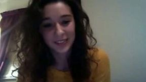 My girlfriend shows her smooth twat and tits on webcam
