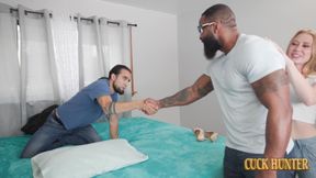 Blonde Taylor Rae Gets Pounded by Black Friend in Front Husband.