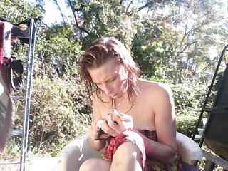 showering outside part 2