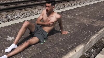 Guy Who Needs Money Badly Agrees To Swallow A Stranger's Dick Railway Tracks - BIGSTR