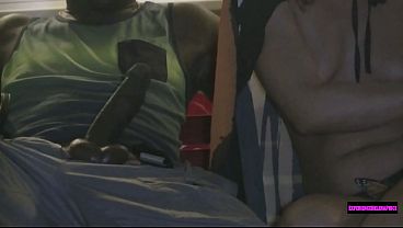 Finger Fucked, Sucking And Fucking BIG BLACK COCK In Public Behind The Bar!