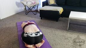 horny stepbrother interrupts college stepsis yoga session ft. the cock ninja and @smartykat314