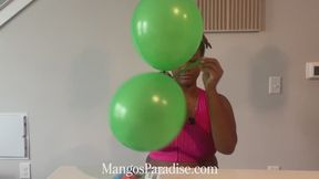 Temptress Mango In Inflated Seduction - Non Pop Balloon Stuffing Fetish