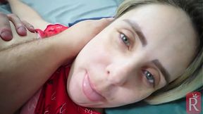 Hotwife MILF gets double-stuffed in the ass by husband and friend