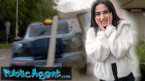 Risky Roadside Romp with Petite British Brunette