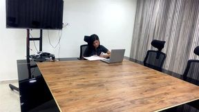 girl in her classroom and she feels like touching herself