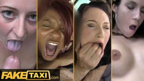 Ebony MILF eats pussy, squirts, and takes doggy style creampie