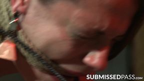 Submissive babe gets spanked and dominated