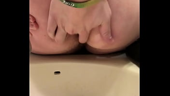 cum dump pushes a load out of his hole