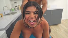 My stepbrother busting my ass for my 18th birthday, RosxanaGutierrez and Boris Jackson