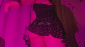 POV This skirt is so short and tight that farts just escape from my fat ass