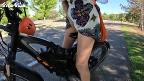 Adventurous Solo Ride: Naked Cycling Fun in Public with Boba Bitch